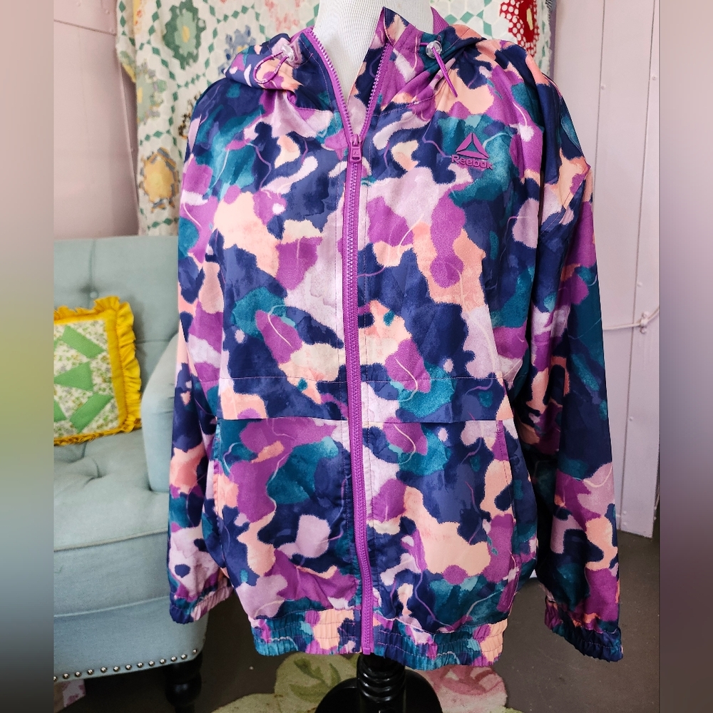 Reebok Multicolor Camouflage Windbreaker